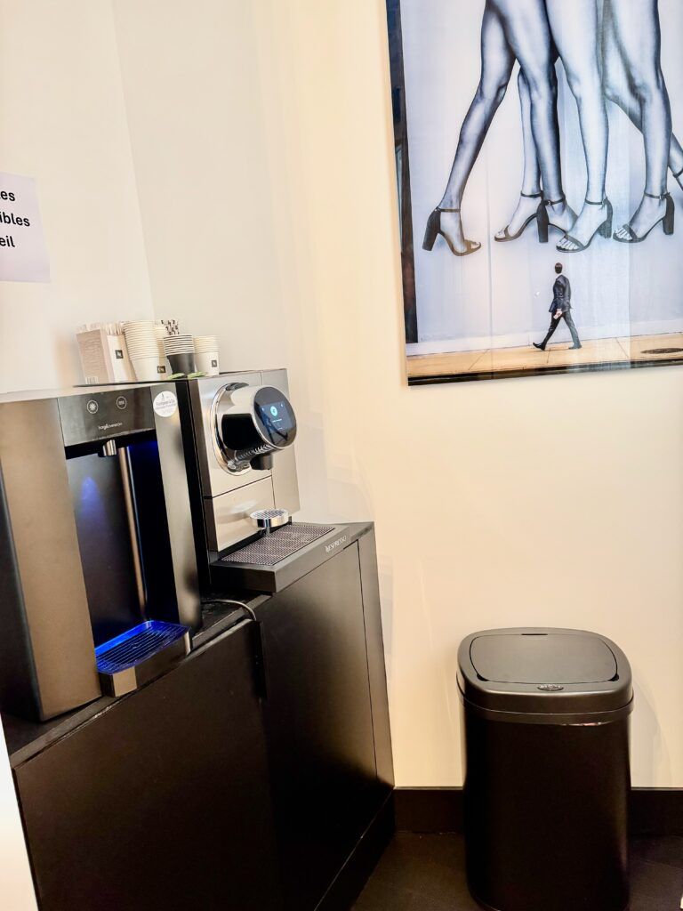 Coffee corner in the waiting room
